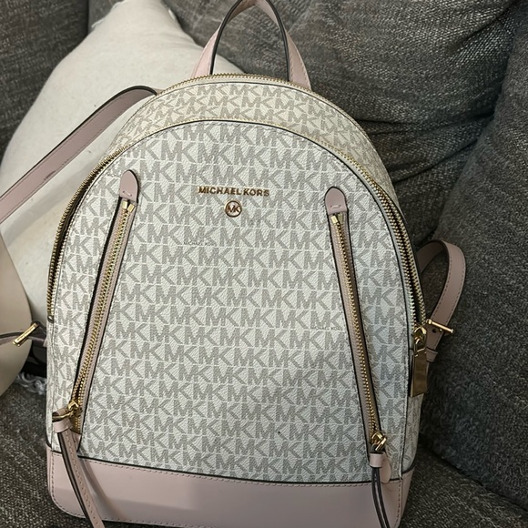 Pink and White Michael Kors BackPack - Picture 1 of 5